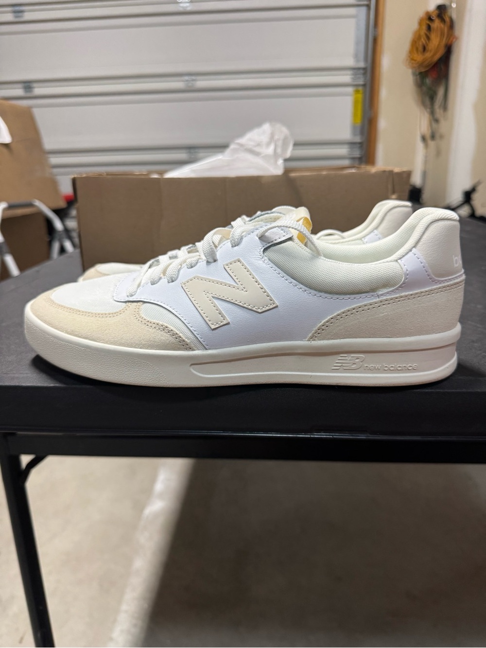 New Balance CT300 V3 Court Sneaker Color White/Taupe Mens size 9.5 New - Picture 3 of 7